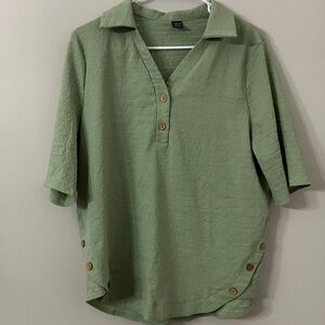 SHEIN Olive Textured Fabric